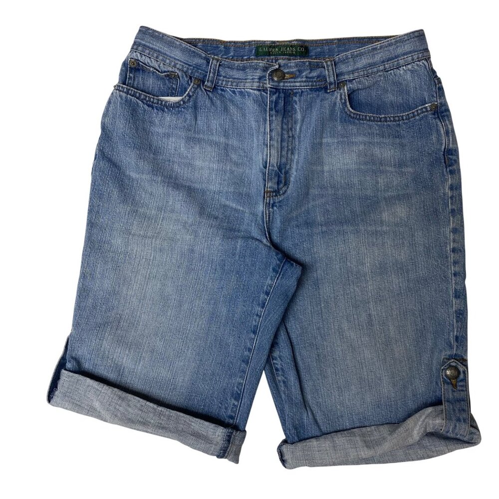 Lauren Heans Co Ralph Laren Denim Bermuda Shorts Size‎ 8